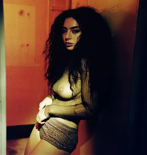 Charli XCX see through