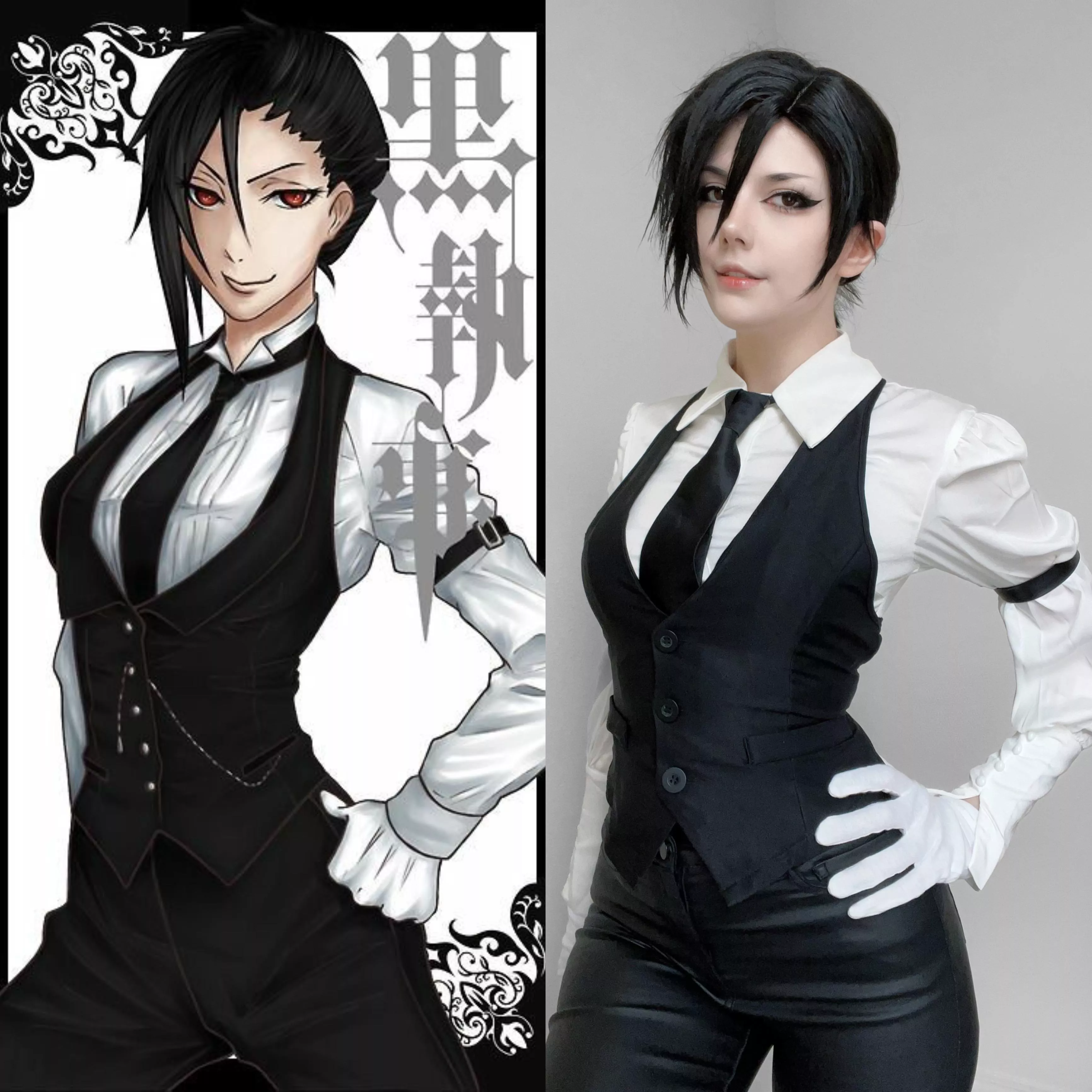 Female Sebastian Michaelis cosplay by Meggii :3