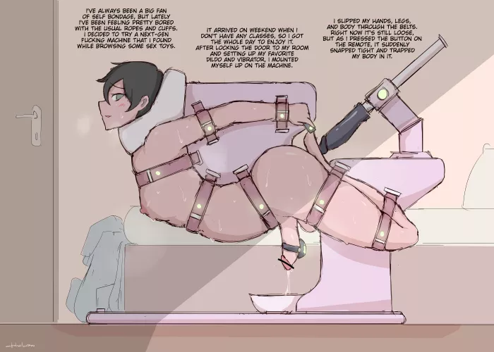  [Femdom ] We're roommates، I always put myself in self bondage, I could always hide it from you, but today I got stuck in it. What will you do when you know my submissive side? ( More details in pic ) 