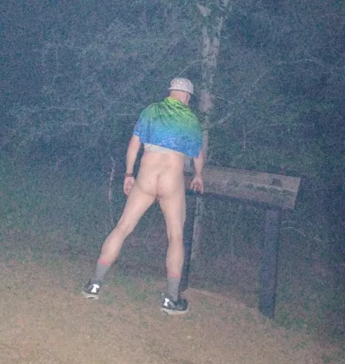 Getting some hiking done after-hours so I can be nude. 