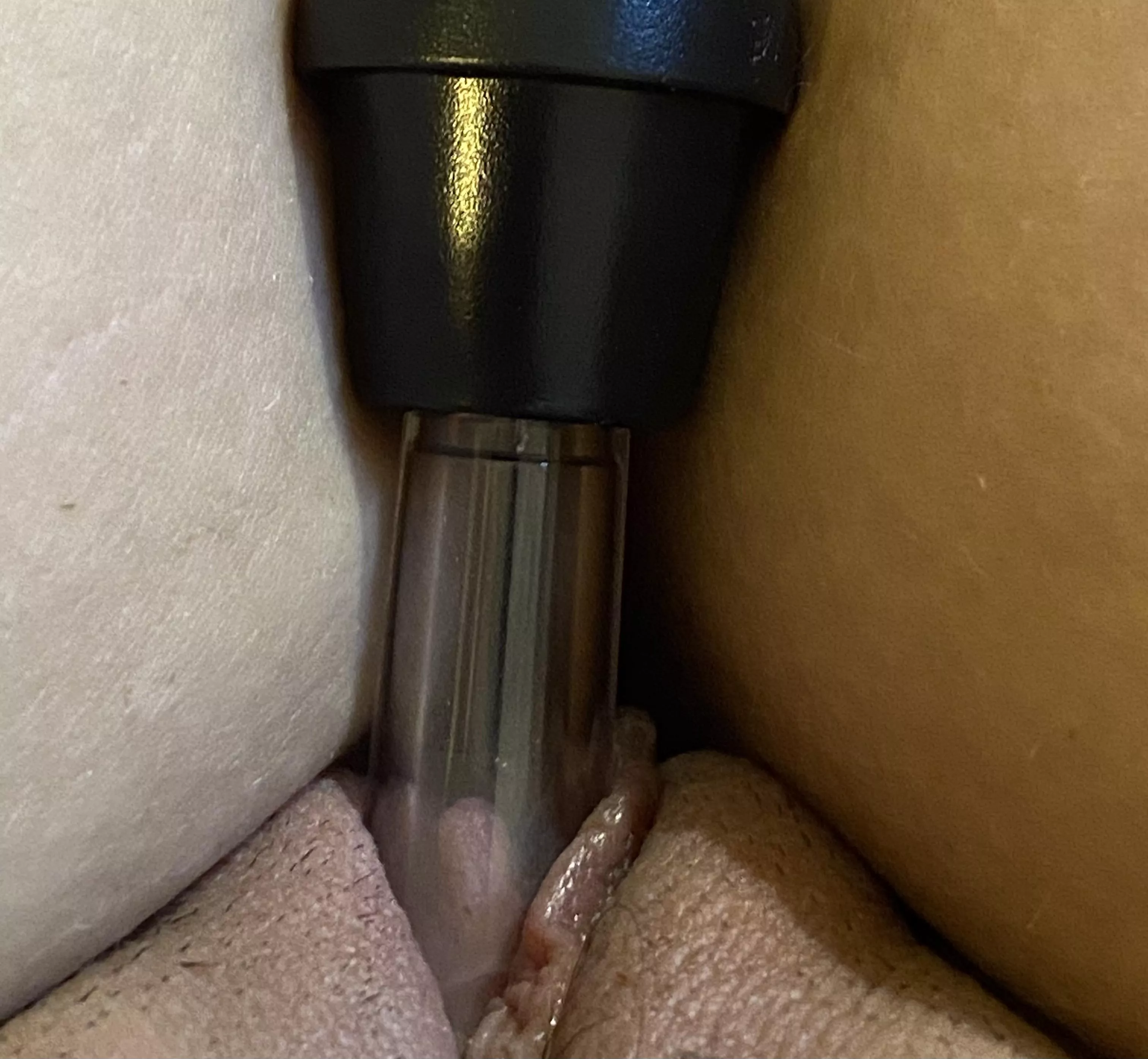 Got desperate and started pumping my clit [F]