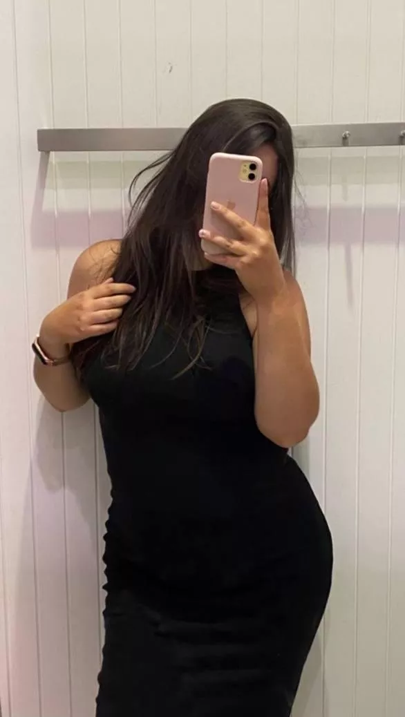 I love being in a black dress