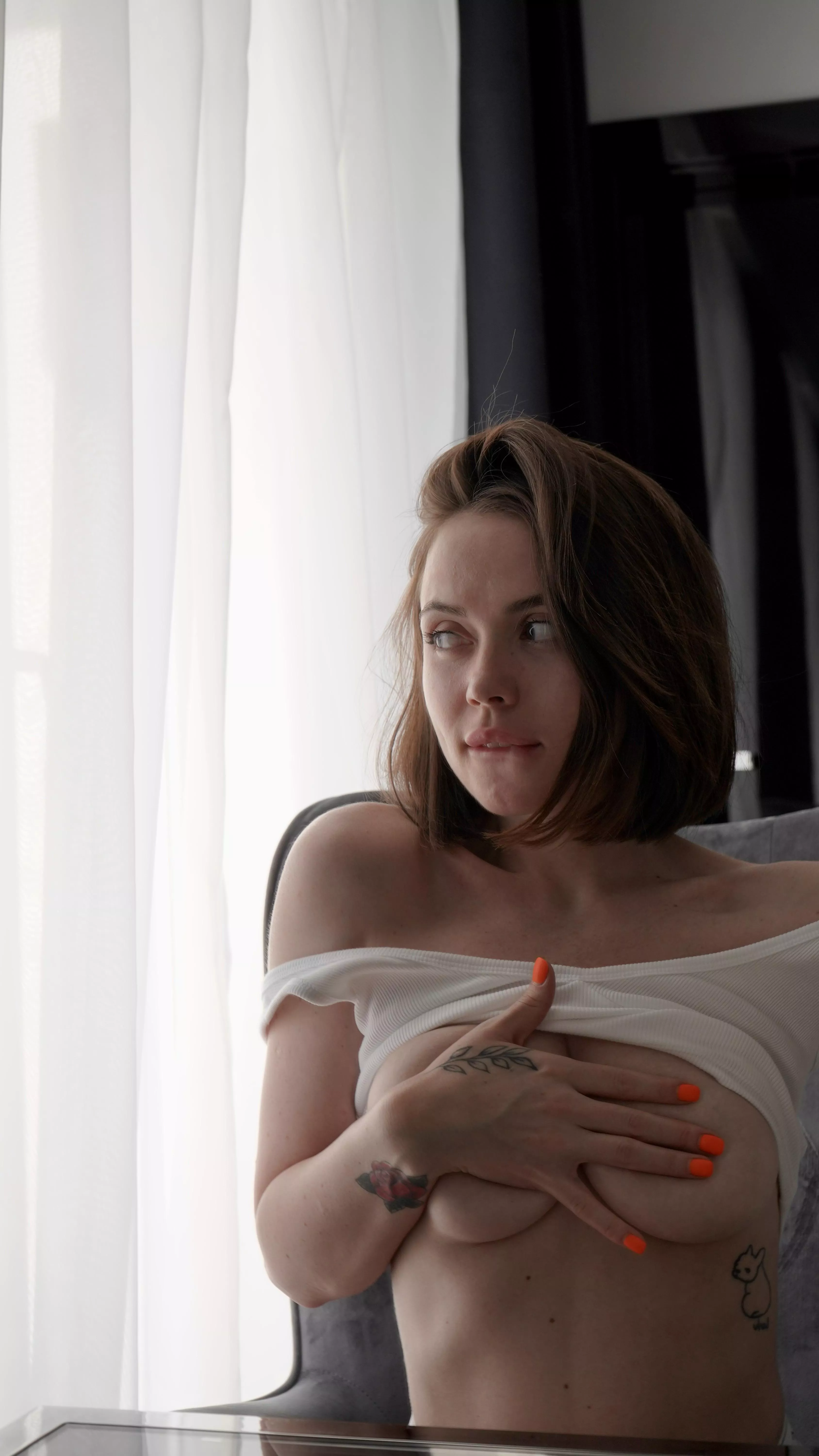 It would be a crime if I wore a bra