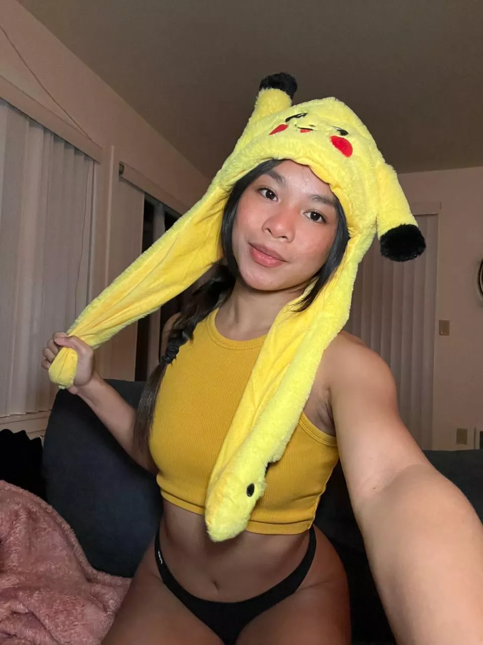 Just me, my Pikachu headband, and a whole lot of smiles