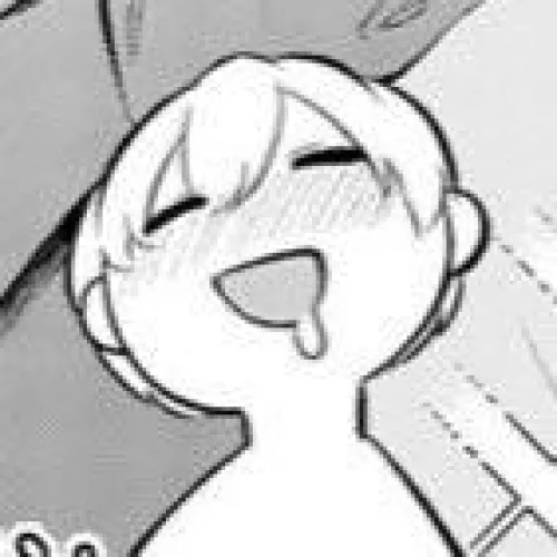 LF Mono Source 1boy chibi drooling (1girl girlfriend's breasts above: cropped out)