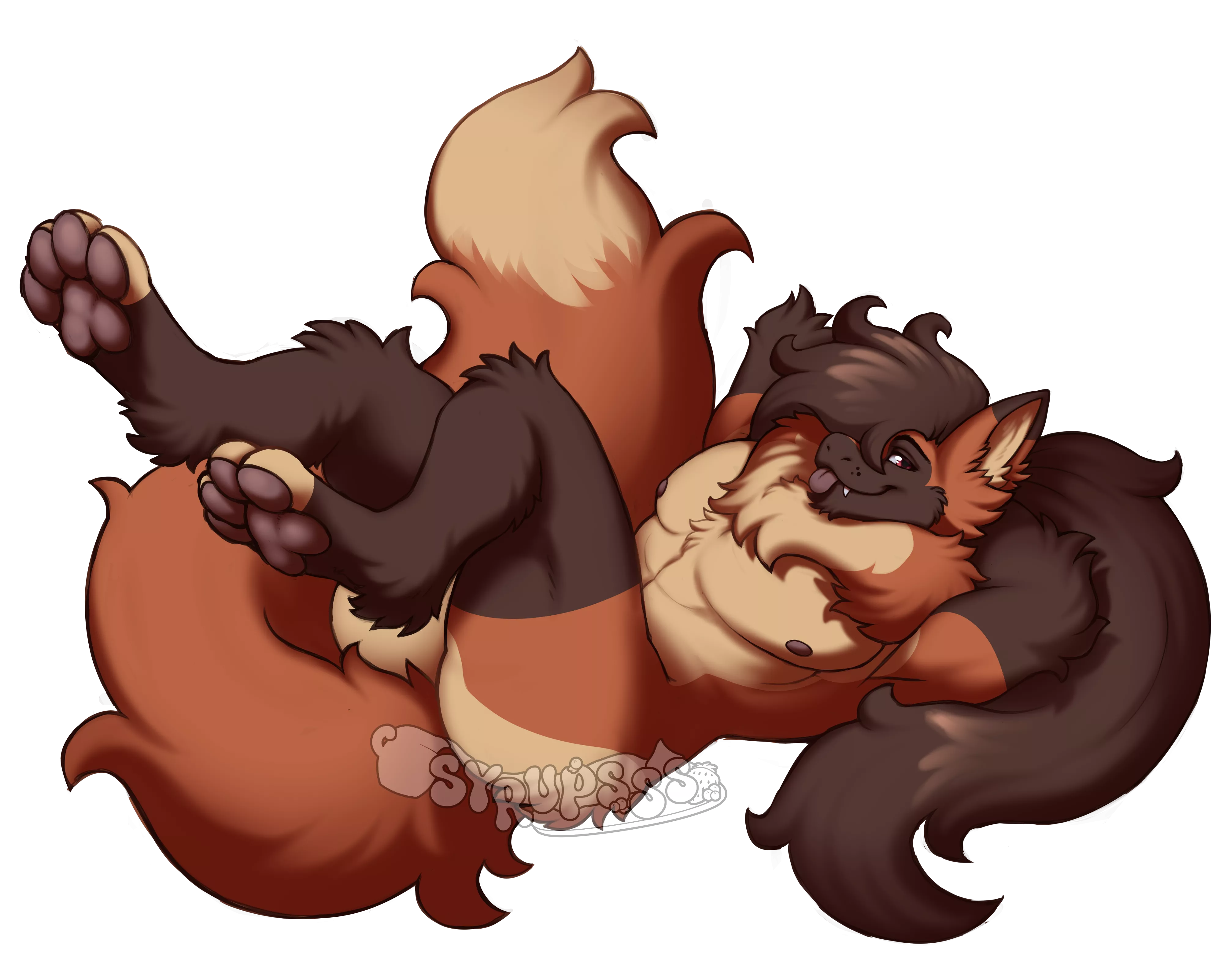 Maned Wolf Pinup [Commission by Me] [Q]