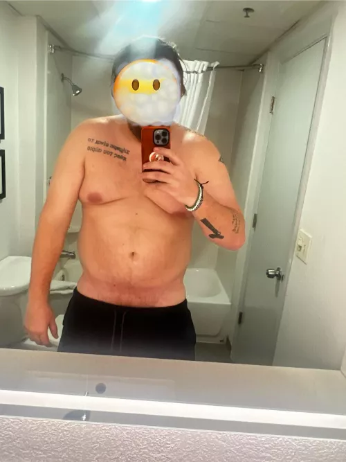 Post shower workout this a[m]. Don’t be to harsh to me 