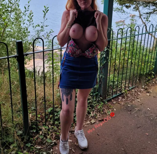 Rules for dog walkers. If you let pet your dog I'll show you my boobs