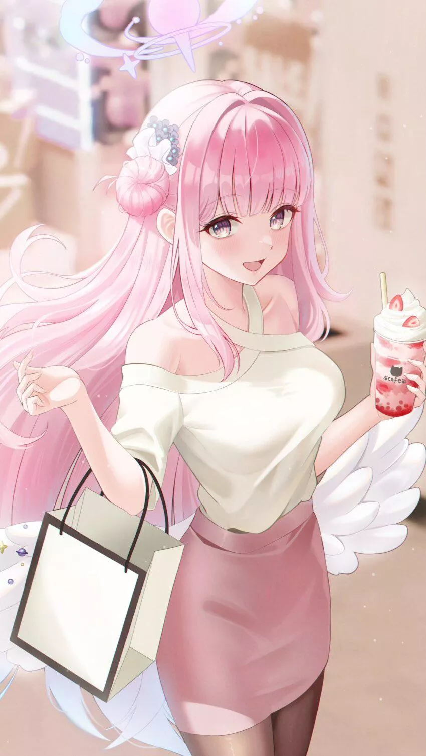 Sexy and cute angel waifu