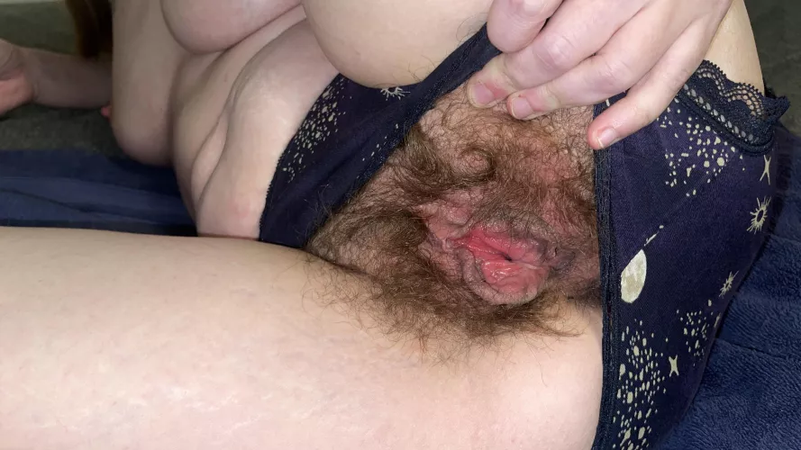 Slide your cock into my hairy pussy