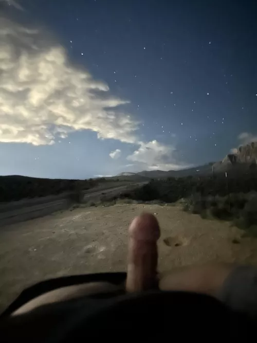 Stargazing with my cock out