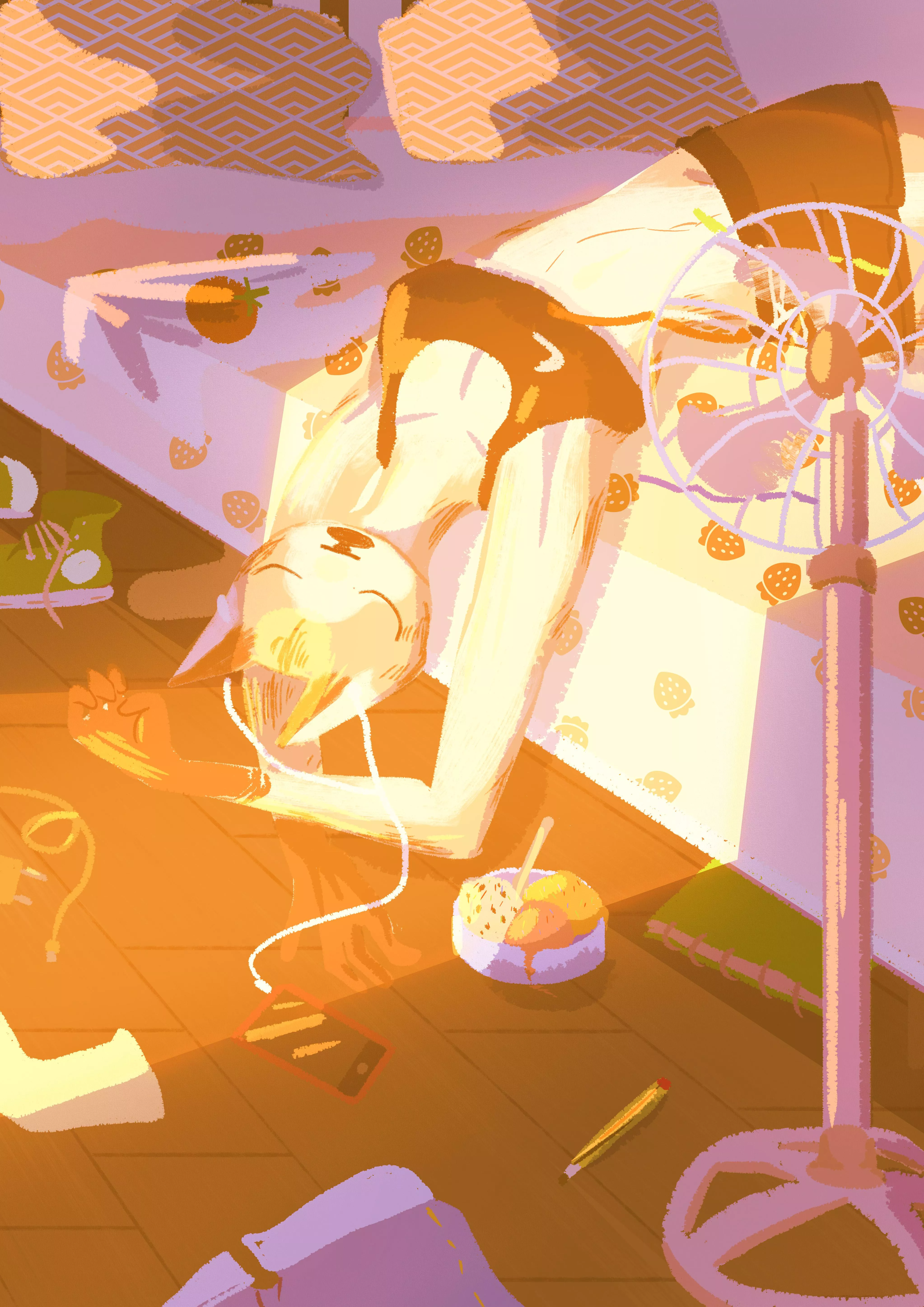 Summertime lazy mess by me