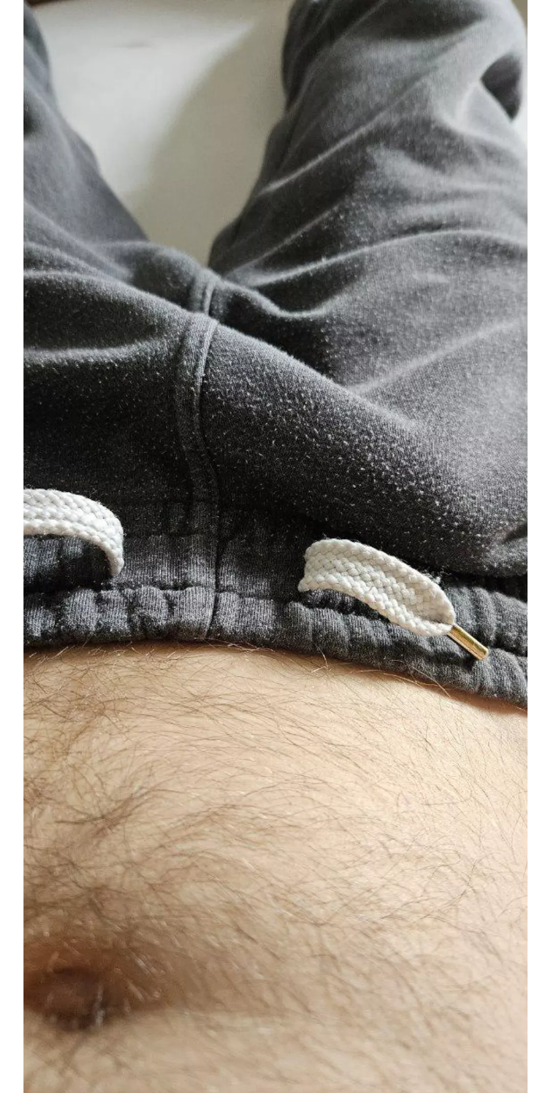 Sweatpants and nothing more 