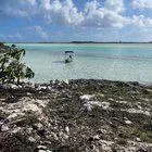 The view from another angle. The little beach is to the left.