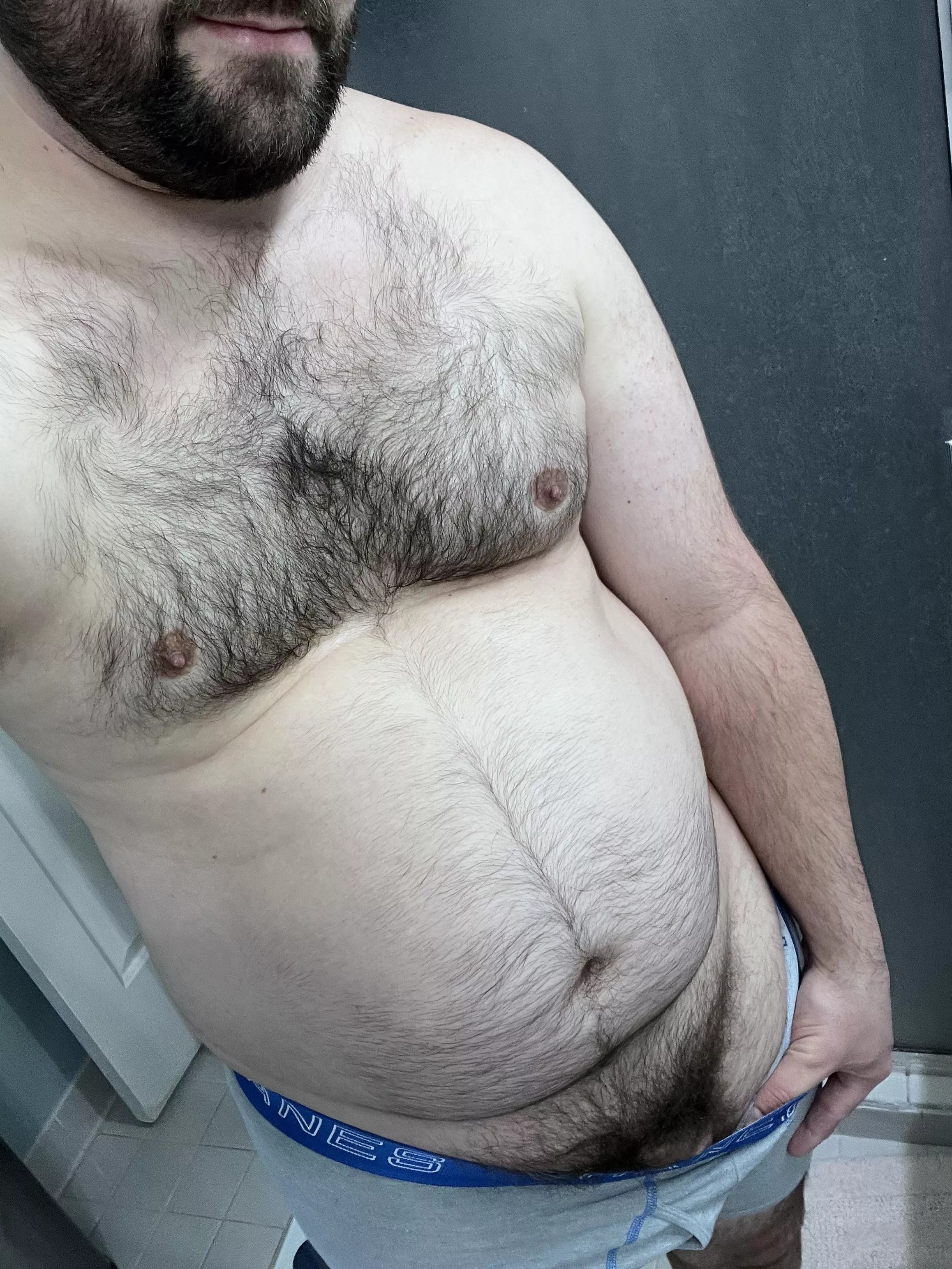 Use your hands or mouth to pull these down the rest of the way?