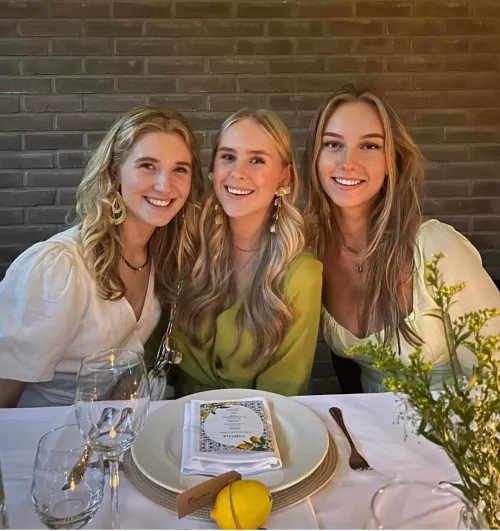 Wedding Day with three pretty blondes