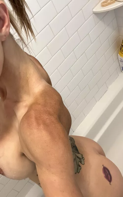 Would you join me in the shower? I can simple pee your creampie right down the drain.