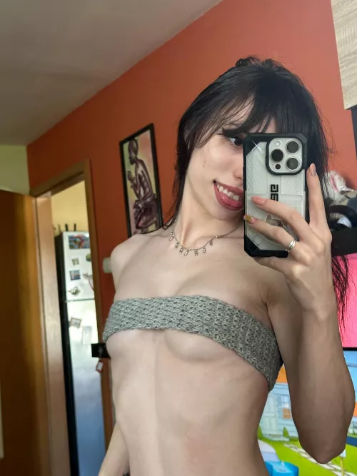 You can explore your little tongue on my skinny body