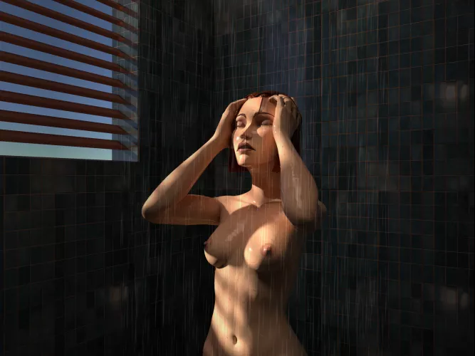 Bo-Katan in the shower (WIP), (LiamsGem)