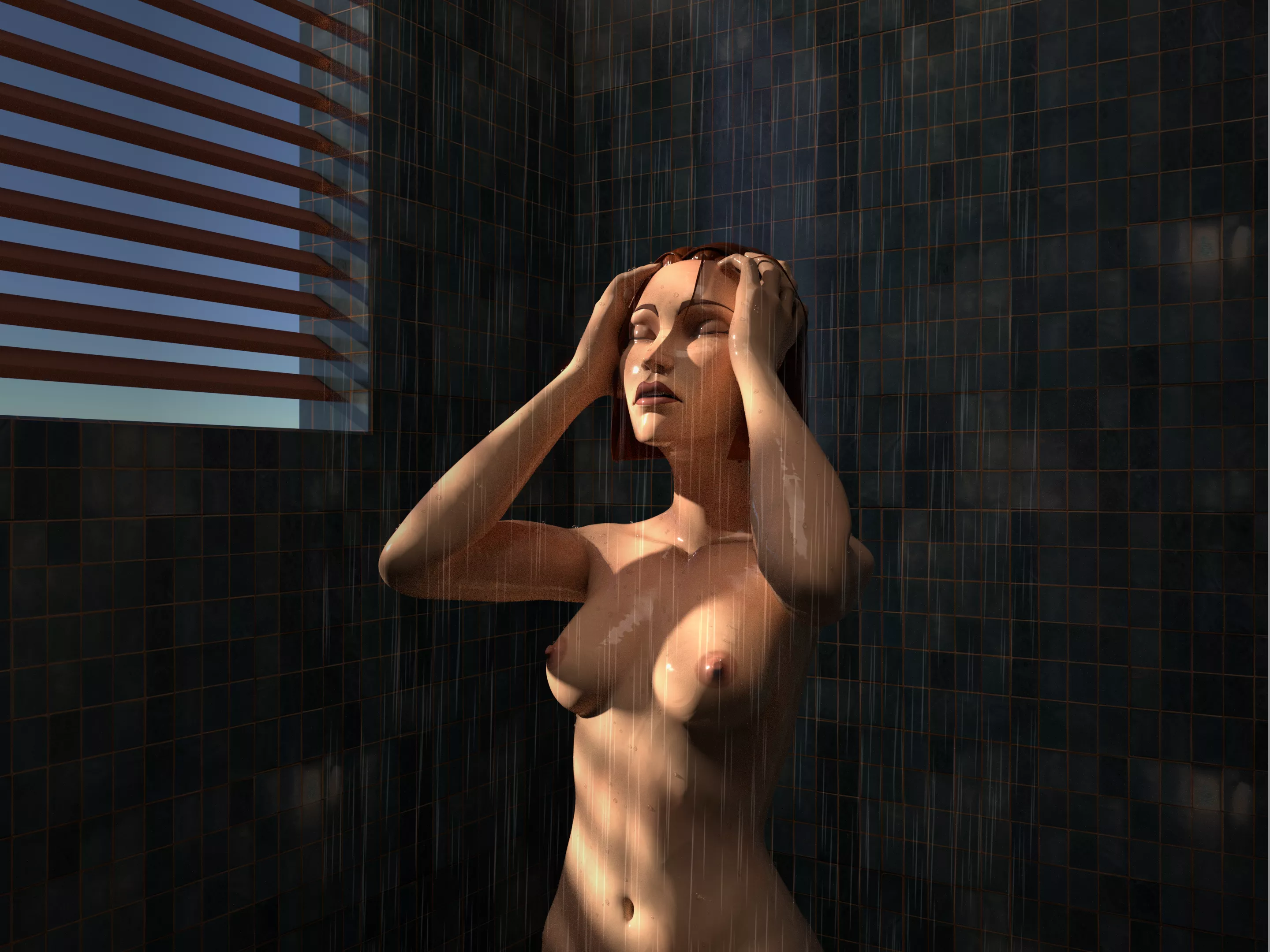 Bo-Katan in the shower (WIP), (LiamsGem)