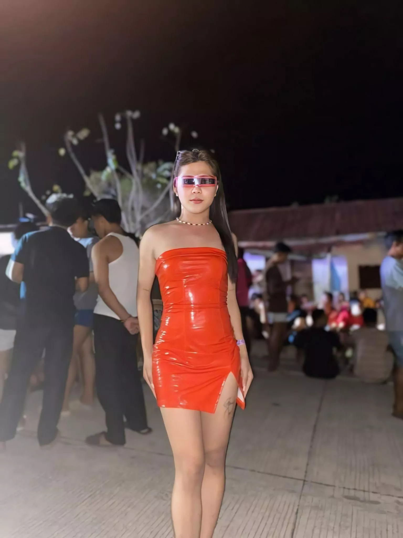 daring on the red dress