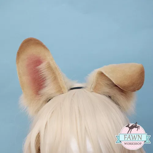 Dog ears I made recently :3 They're for sale (made by me)