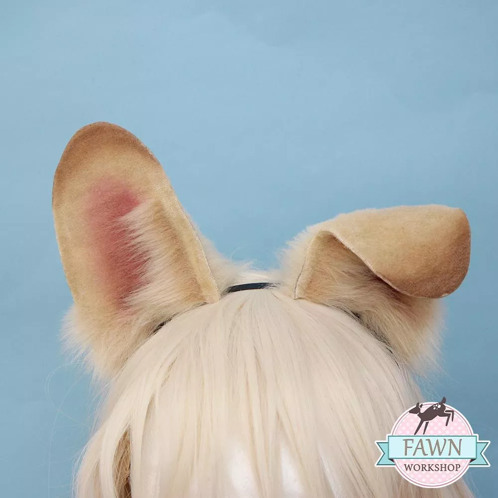 Dog ears I made recently :3 They're for sale (made by me)