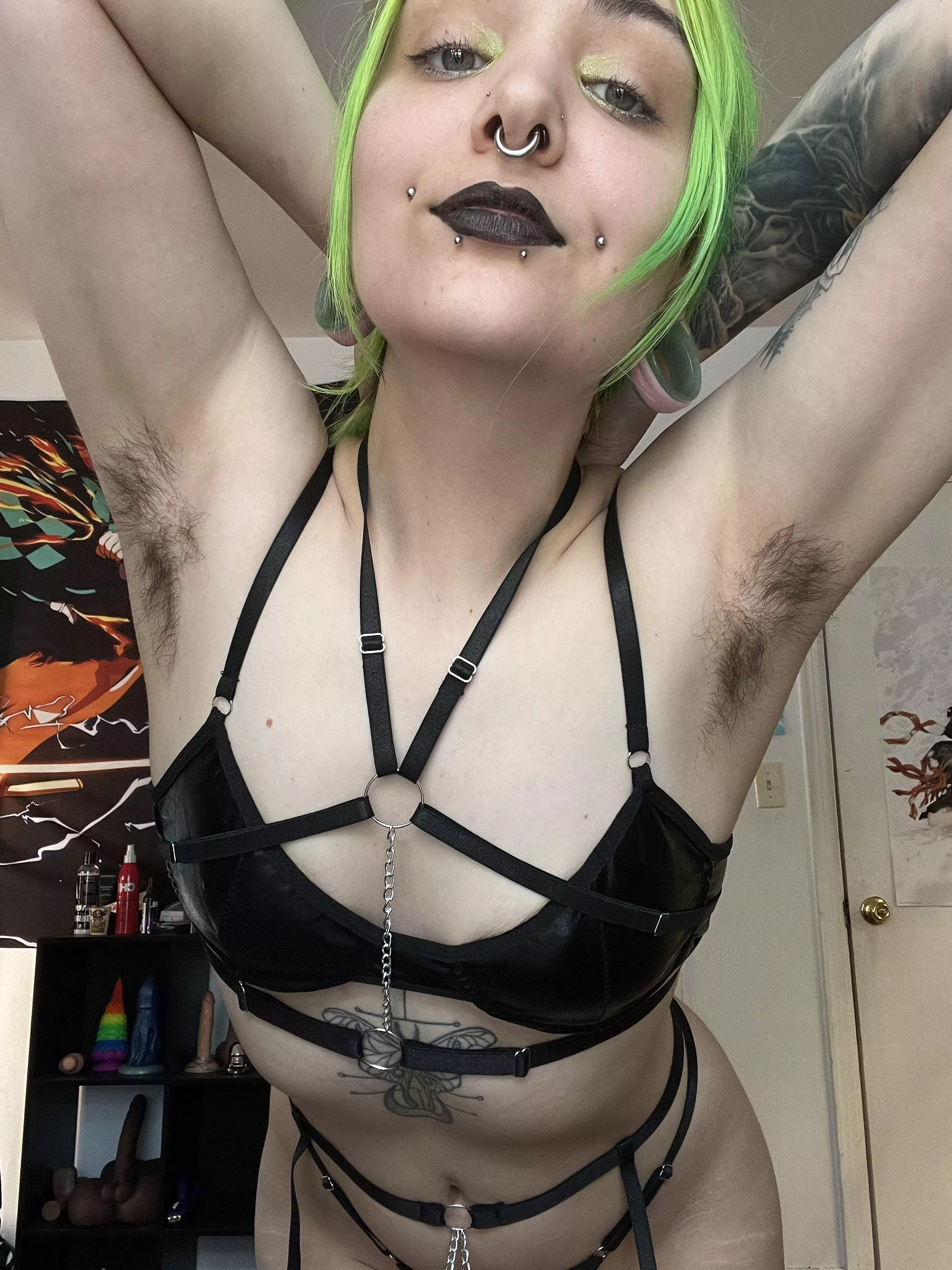 Each hair WILL be licked clean. Your tongue is my personal deodorant