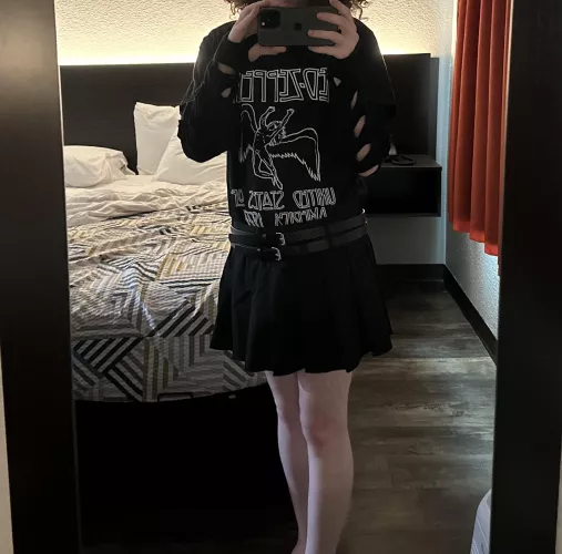 First time wearing feminine clothes. What do you think? Any tips?
