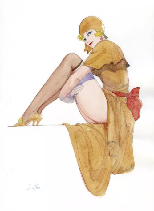 Flapper art by Mona Street