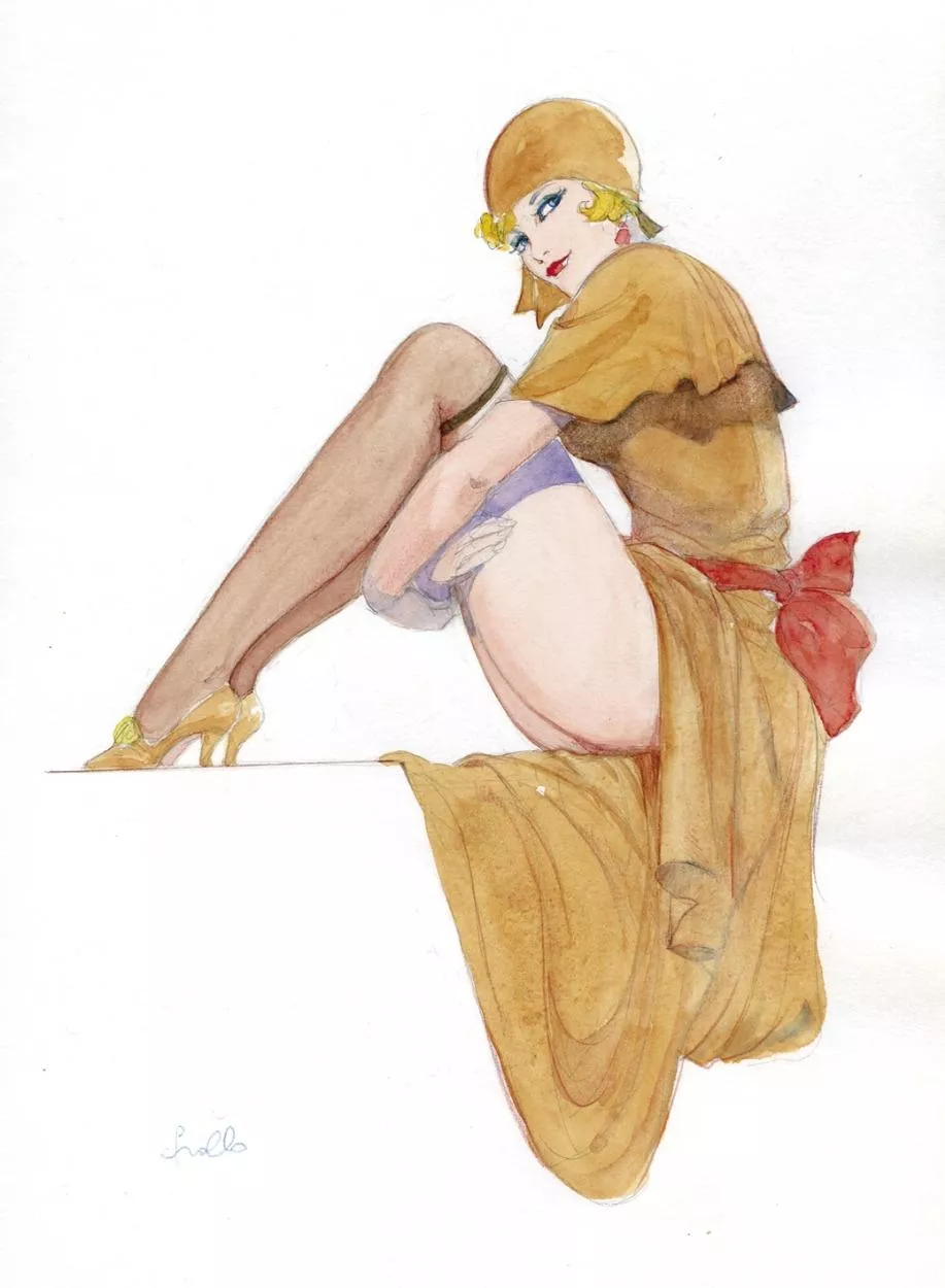 Flapper art by Mona Street