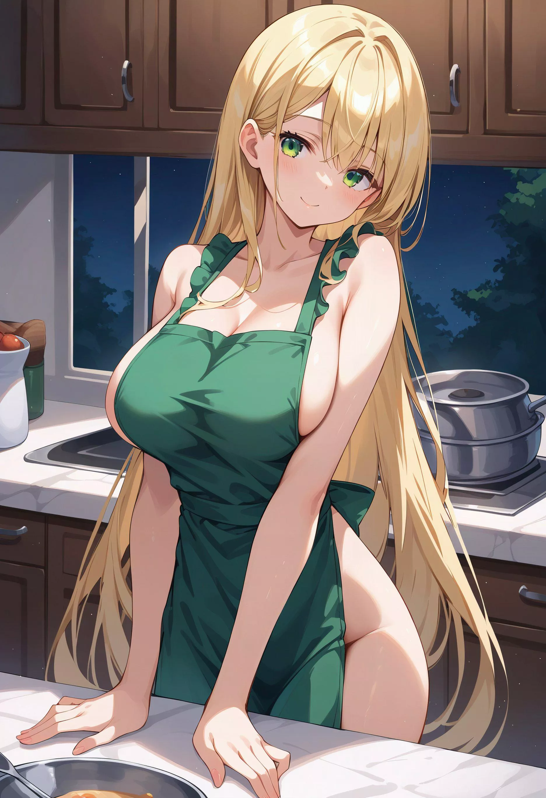 Green Naked Apron 