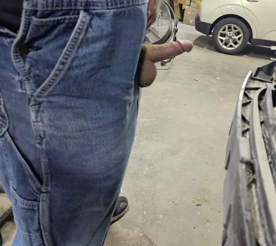 hard and out at work