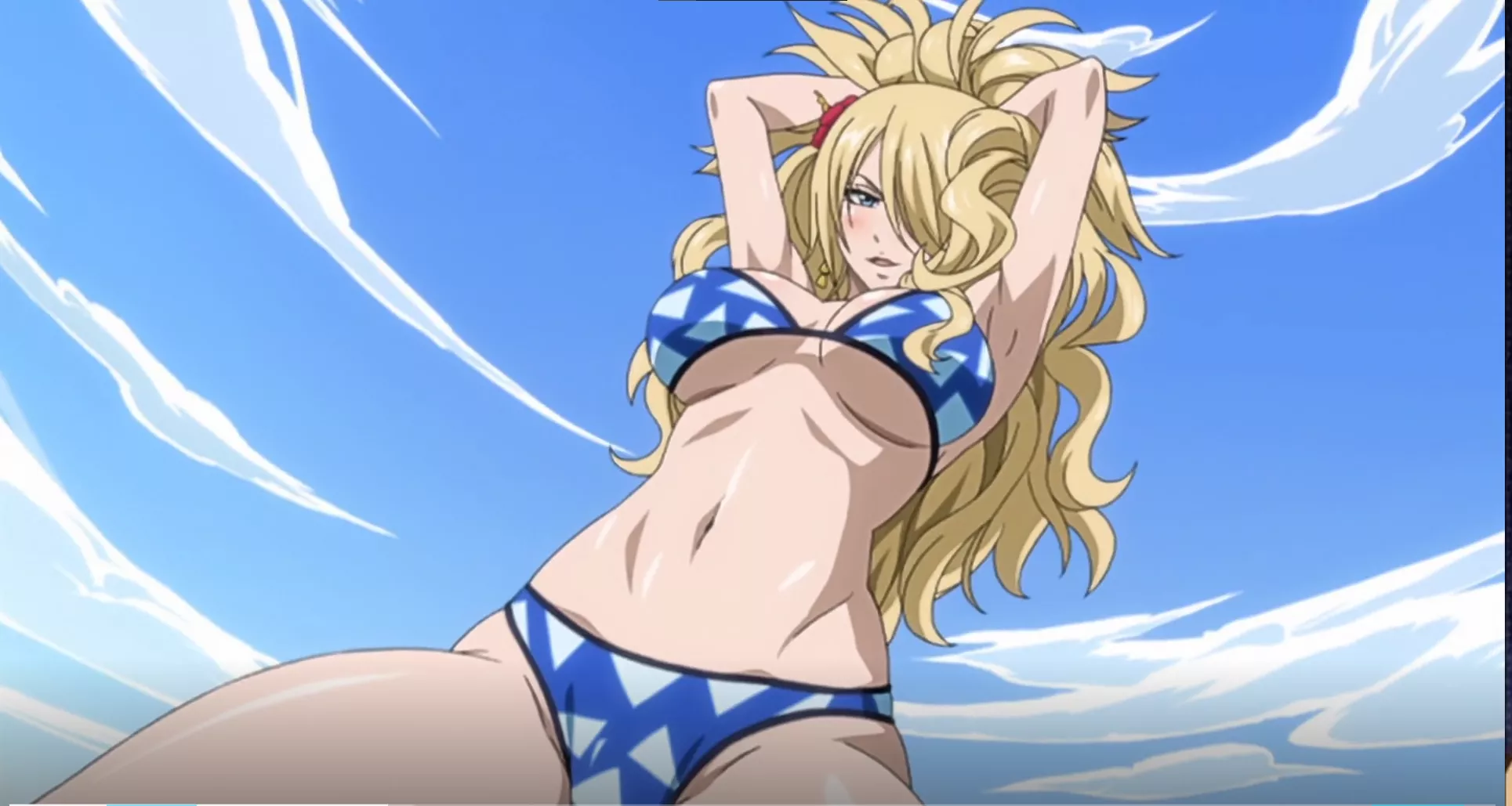 I will never understand why other people will rip on people for being horny for anime characters. Like how could you blame someone for fawning over this gorgeous beauty. [Jenny Realight Fairy tail]