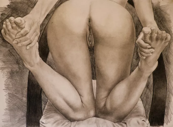 Lights and shadow / graphite pencils in white bristol paper, drawn by me, 2024 /40 hours