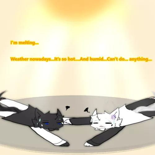 Literally sweating in my room rn