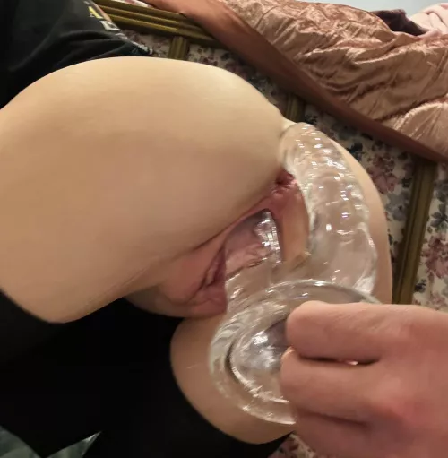 Massive dildo gape in my tight holes 