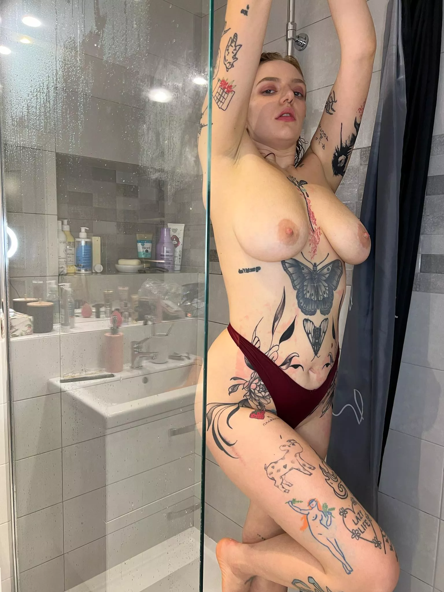 My boobs need real strong hands.