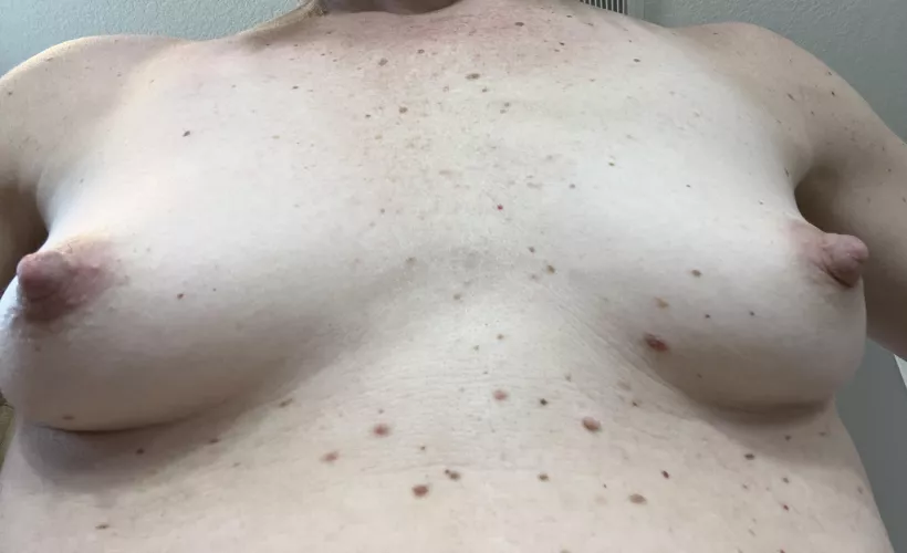 My tiny tits may be getting better with age. 43 yr old MILF. 