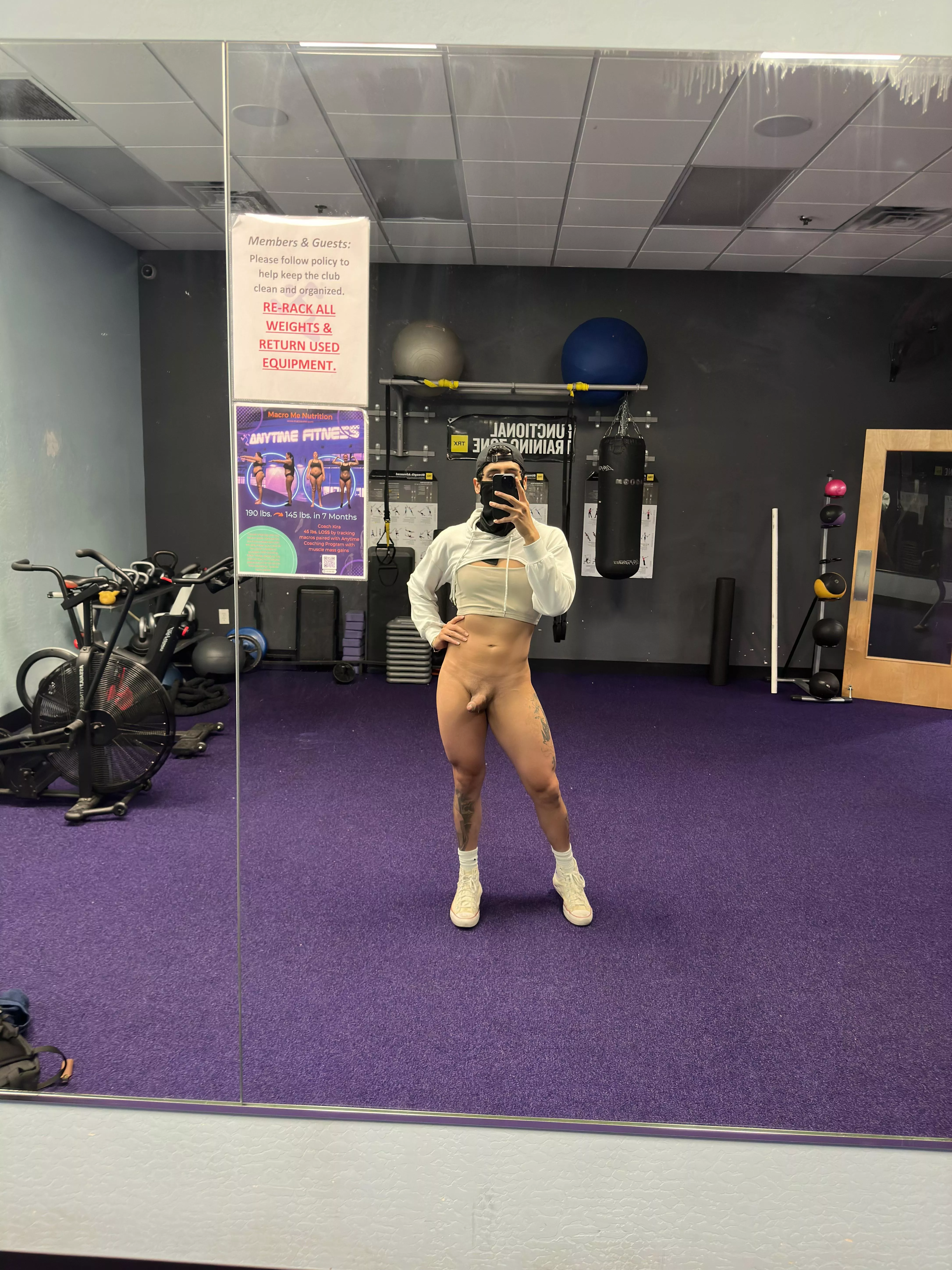 nothing like dressing up half naked for the gym 😉