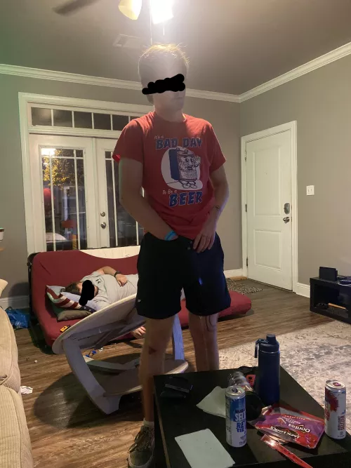 Pissing on the floor