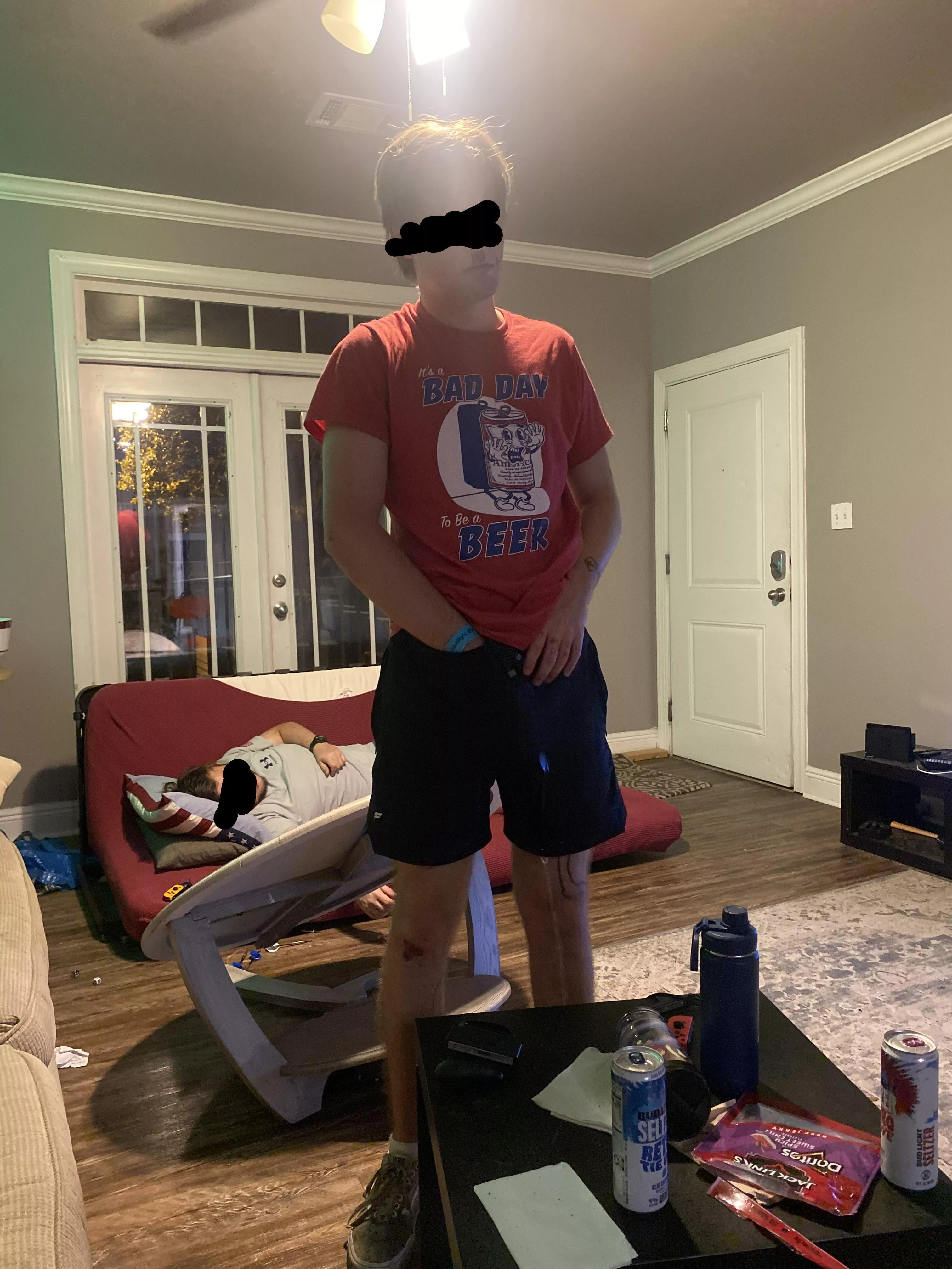 Pissing on the floor