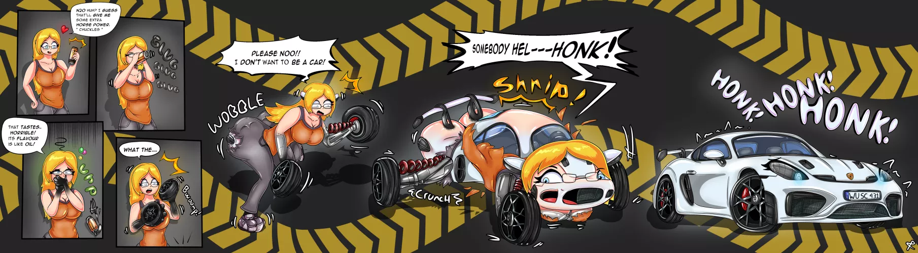 [ProjectPorygon] (f-->car) Monster Energy Nitro- Cosmic Porsche Flavour