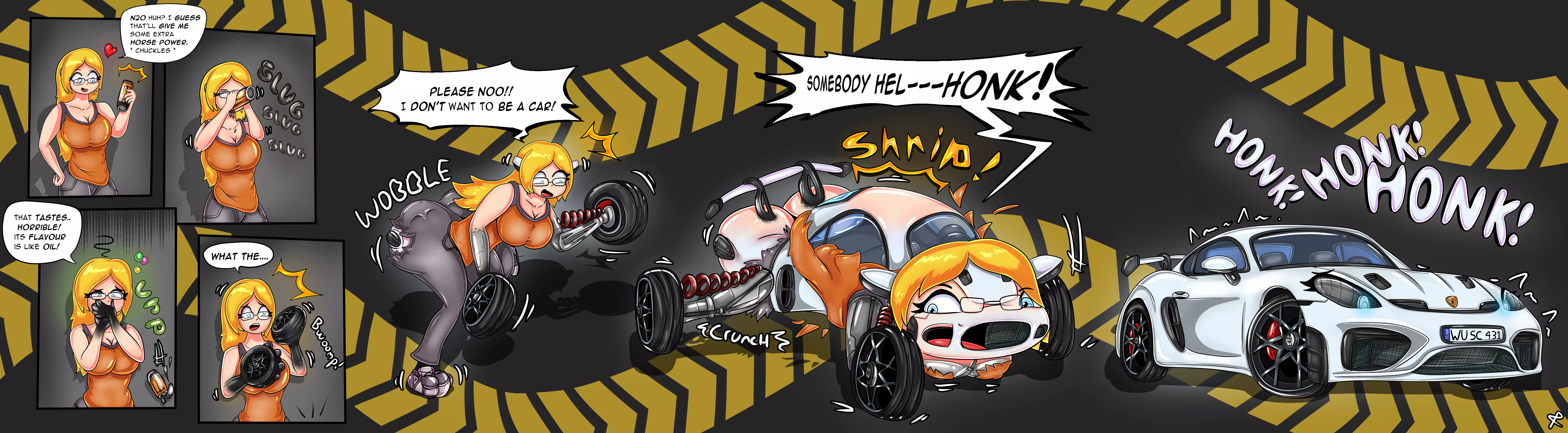 [ProjectPorygon] (f-->car) Monster Energy Nitro- Cosmic Porsche Flavour