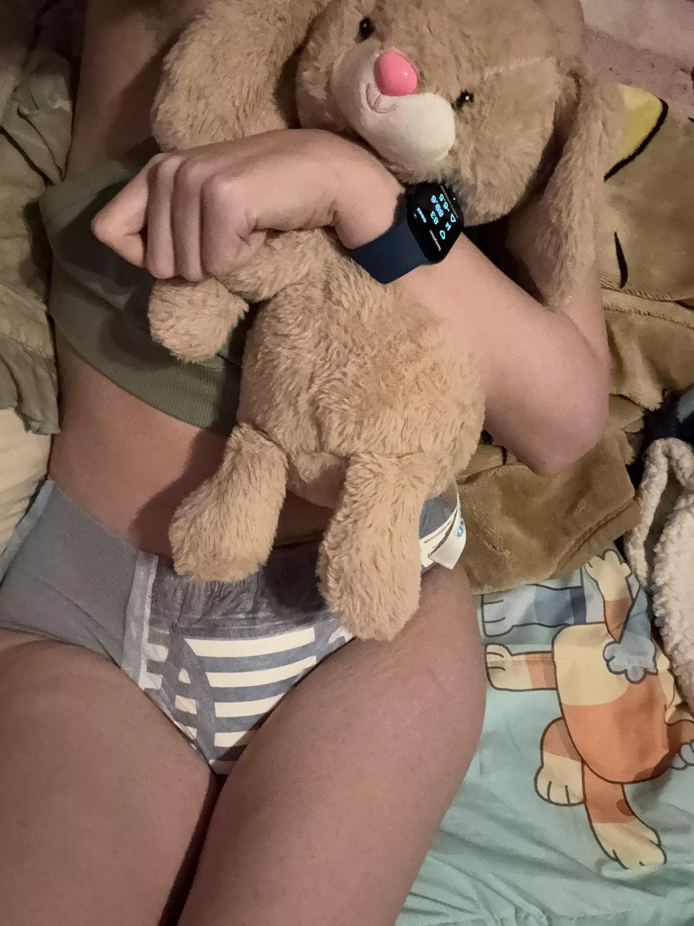 Pul up morning! My bluey sheets are all dry I promise  Pul up morning! My bluey sheets are all dry I promise