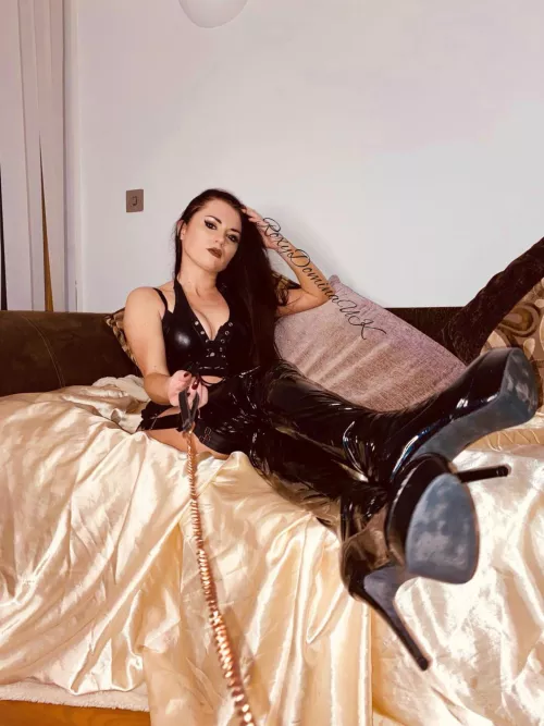 Right where you belong. Collared & leashed. Begging on your knees for orders below.