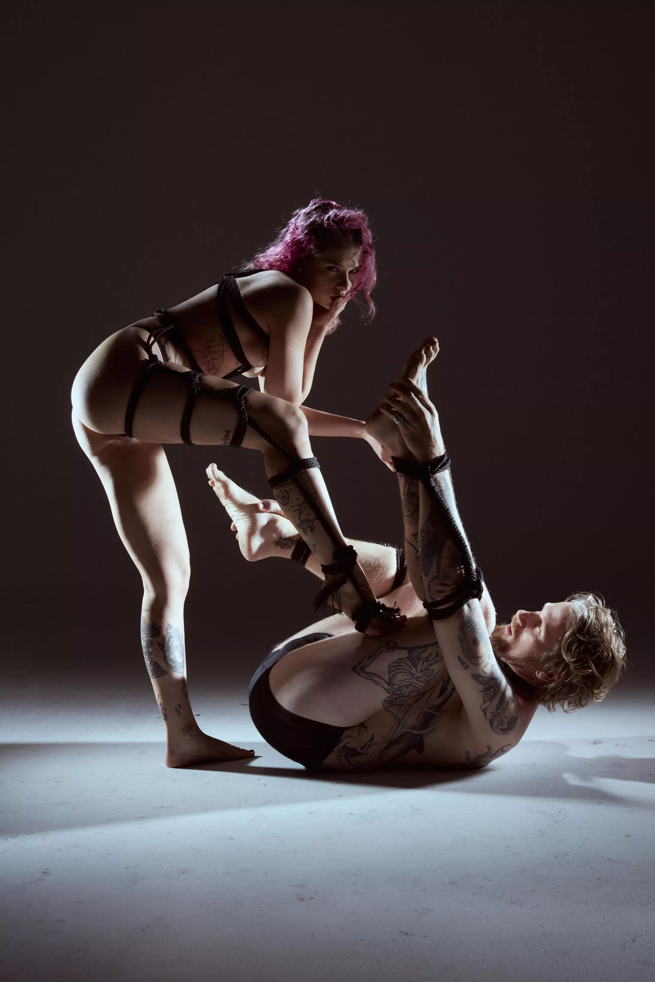 Ropes by beacon, models Roxie & me