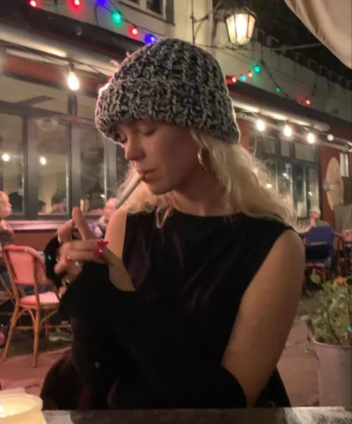 She should never have to light her own cigarette 