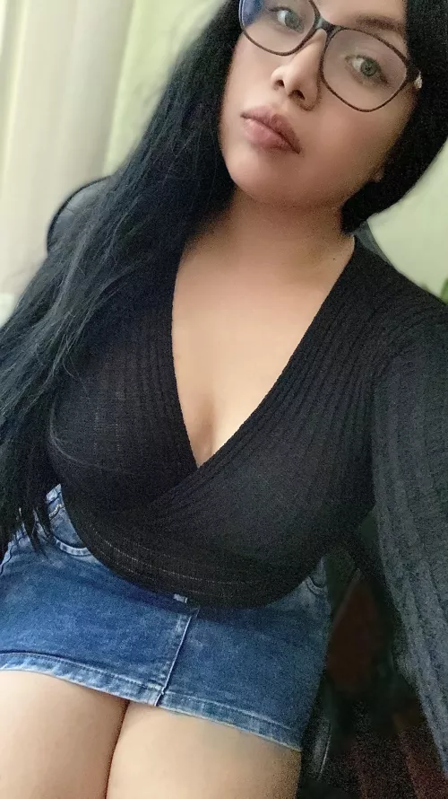 Skirt for our date at the movies, i guess you know what to do …