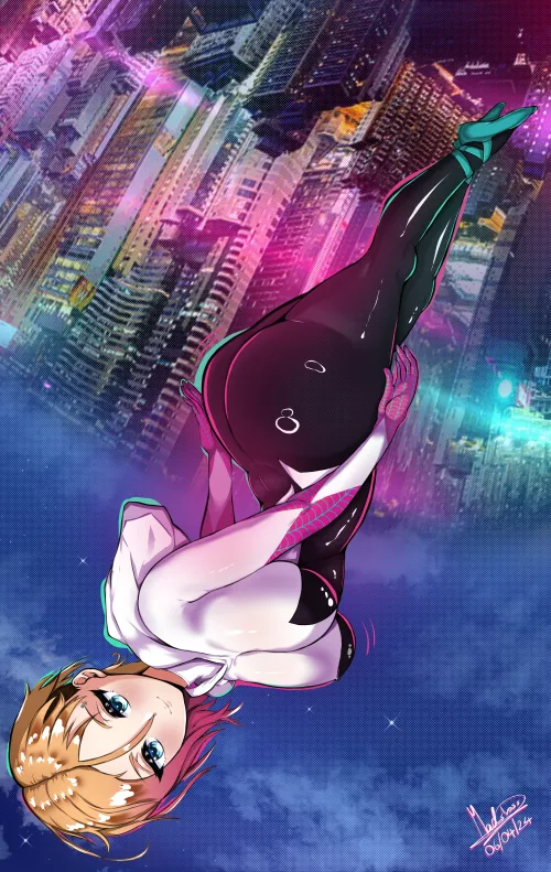 Spider-Gwen [Spider-man across the spider-verse](madsdross)